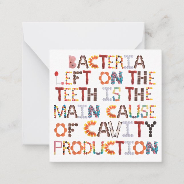 Pequeña Halloween hace que las cavidades sean una tarjeta  (Anverso)