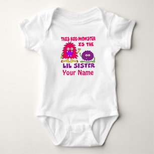Pequeña hermana Monstruo Camisa Personalizada