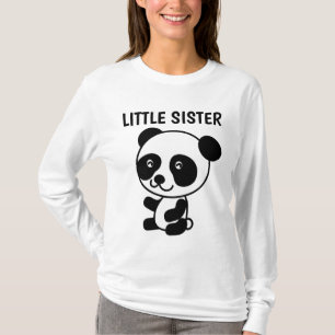 PEQUEÑA HERMANA Panda Bear camisetas
