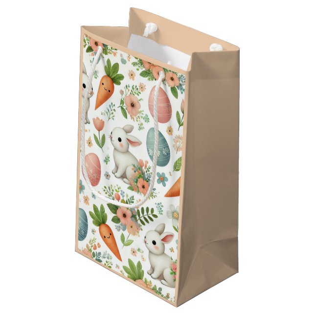 Pequeña Hoppy Easter - Bolsa de Regalo para Bunny & Carrot (Angulo reverso)