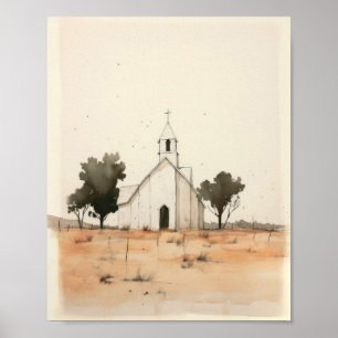 Pequeña Iglesia en el campo - Jesús Arte y B