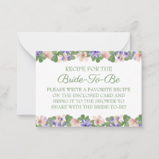 Pequeña Instrucción de tarjeta de receta