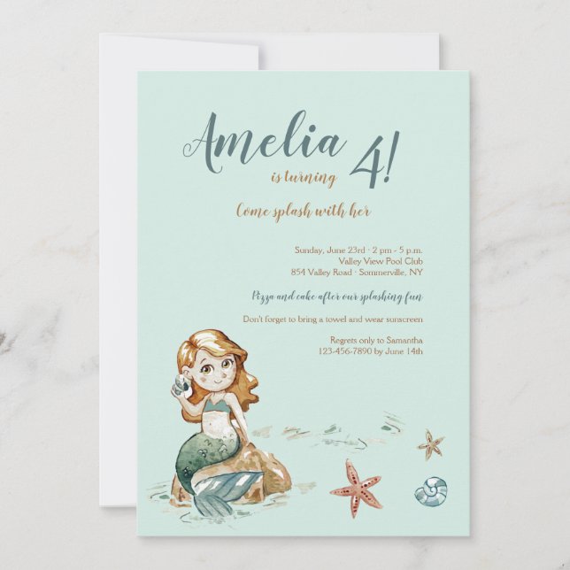 Pequeña invitación a la sirena (Anverso)
