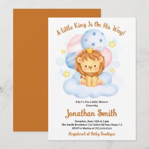 pequeña Invitación de Baby Shower de Acuarela del 