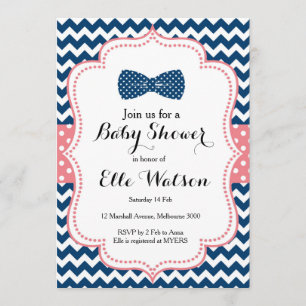 Pequeña invitación de Baby Shower del hombre