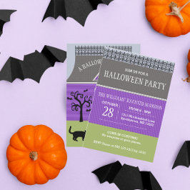 Pequeña invitación de Halloween para una casa embr