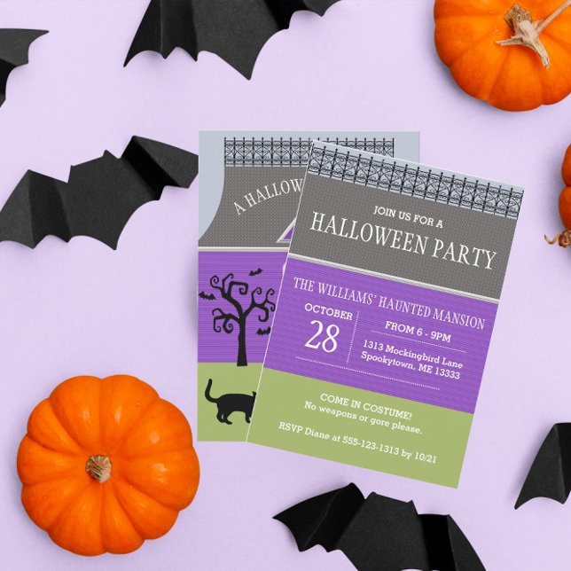 Pequeña invitación de Halloween para una casa embr (Subido por el creador)