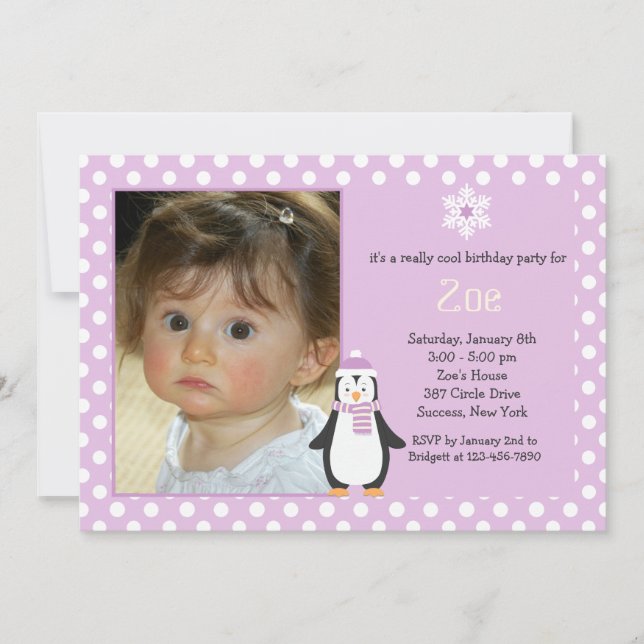 Pequeña invitación de la foto del rosa del (Anverso)