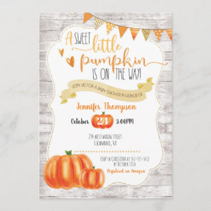 Pequeña invitación dulce de Baby Shower de la