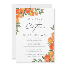 Pequeña invitación neutral de género de Baby Showe