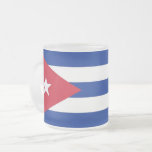 Pequeña jarra de vidrio escarchada con bandera de<br><div class="desc">Añade un toque de orgullo cubano a tu colección de bebidas con nuestra pequeña taza de vidrio esmerilada con la bandera de Cuba! Esta jarra de vidrio esmerilada, elaborada con meticulosa atención a los detalles, es más que sólo un elemento funcional; es una celebración de la vibrante cultura y herencia...</div>