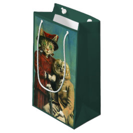 Pequeña La Bolsa De Regalo De Búho Y Gato Pussy