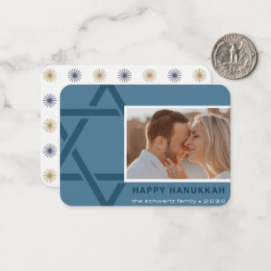 Pequeña La familia Schwartz feliz tarjeta Hanukkah