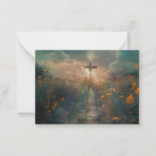 Pequeña La tarjeta de felicitación de la Cruz