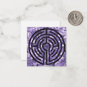 Pequeña LABERINTO VI Tarjeta plana cuadrada de 2,5"