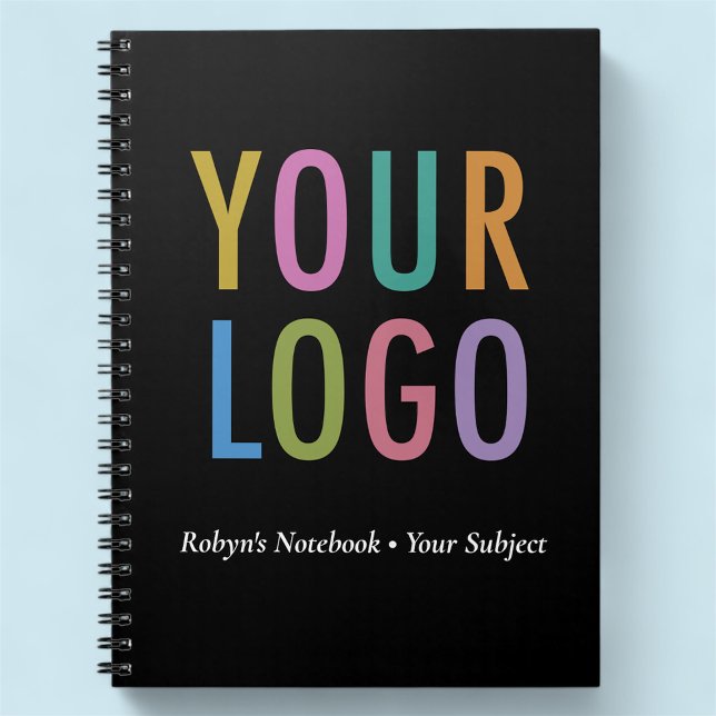 Pequeña Libreta Personalizada con Logotipo Empresa (MISOOK Small Black Notebook with Logo)