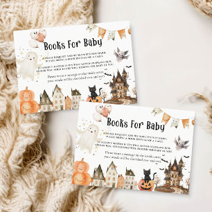 Pequeña Libros de Halloween para la tarjeta de bebé