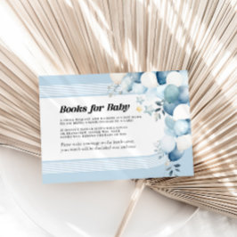 Pequeña Libros para tarjeta de Baby Shower Baby Blue