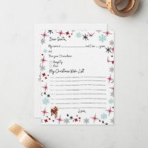 Lista De Deseos Infantiles A La Tarjeta De Página 