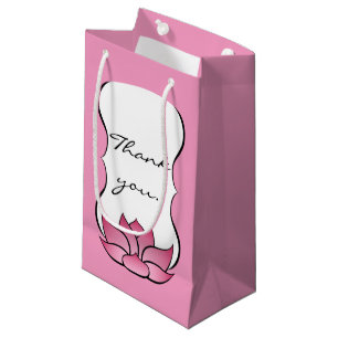 Pequeña Loto exquisito en bolsa de regalo rosa