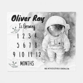 Pequeña manta de hito astronauta