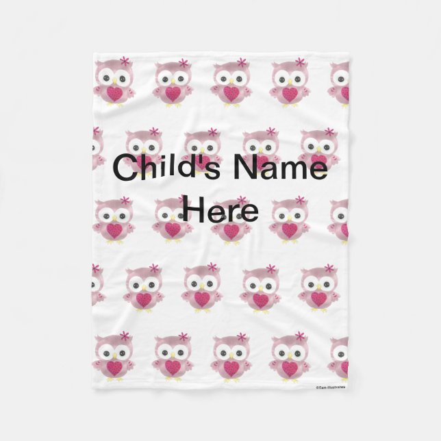 Pequeña manta personalizada del paño grueso y (Anverso)
