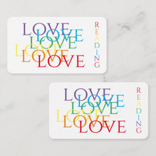 Pequeña Marcador de AMOR RAINBOW - Tarjeta 3.5x2