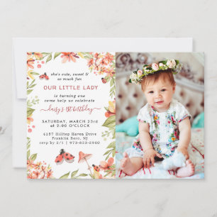 Pequeña Mariquita Invitación a la Fiesta de Cump
