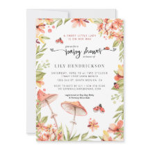 Pequeña Mariquita | Invitación de Baby Shower de P