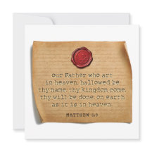 MATEO 6:9 - Tarjeta Personalizada
