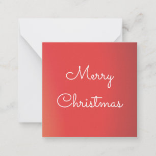 Pequeña Mini Tarjeta De Navidades Personalizados En Coral