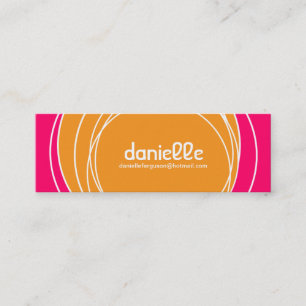 Pequeña mini tarjeta de visita