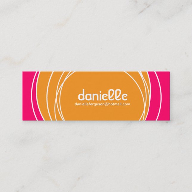 Pequeña mini tarjeta de visita (Anverso)