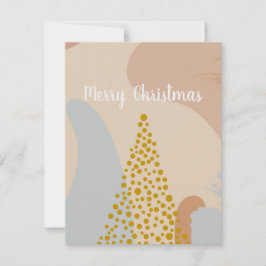 Pequeña Mínimo Árbol de Navidad Simple tarjeta de vacacion