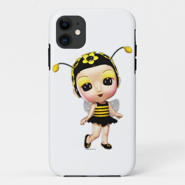 Pequeña Miss Bumblebee iPhone 5 Funda (Reverso)
