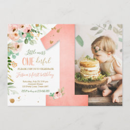 Pequeña Miss Maravillosa Invitación de cumpleaños 