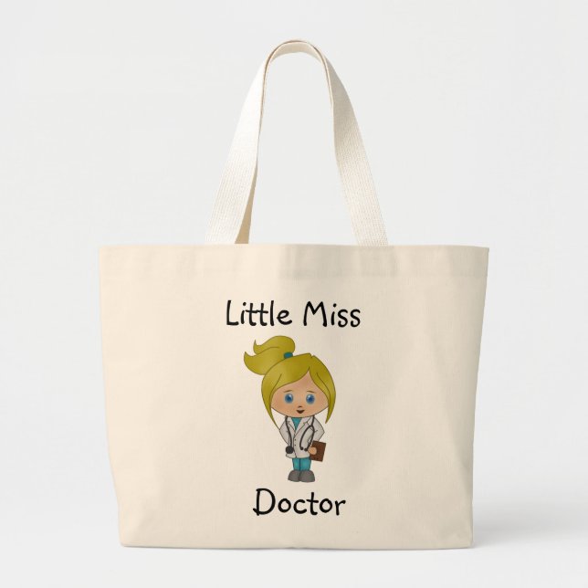 Pequeña Miss Médica - Bolsa de Tote rubia (Frente)