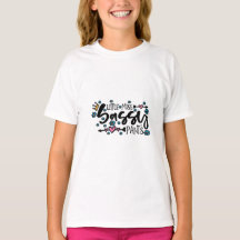 Pequeña Miss Sassy Pants Chica camiseta