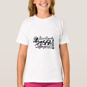 Pequeña Miss Sassy Pants Chica camiseta