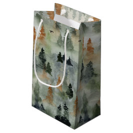 Pequeña Misty Forest Birday | Bolsa de regalo de jubilació