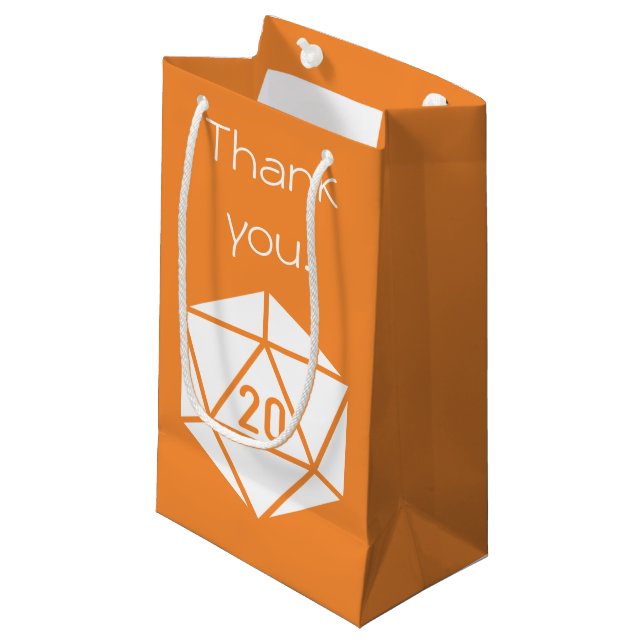 Pequeña Moda de mesa en bolsa de regalo Naranja (Angulo Anverso)