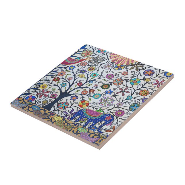 Pequeña naturaleza de la baldosa cerámica (Lado)