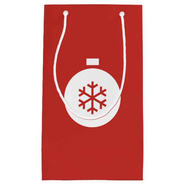 Pequeña Navidades Bolsa de regalo roja (Anverso)