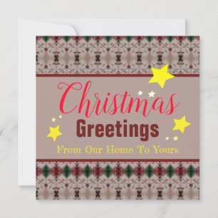 Pequeña Navidades De Vacaciones Y Tarjeta De Saludo De Pap