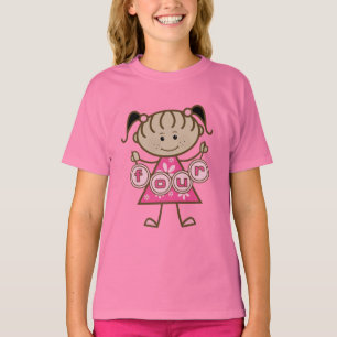 Pequeña Niña 4 camisetas de cumpleaños y regalos
