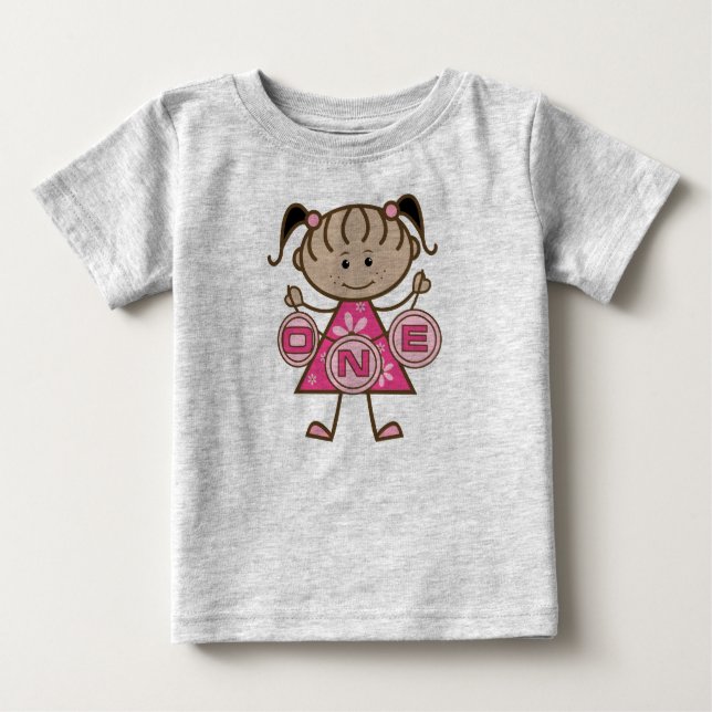 Pequeña Niña camisetas y regalos de cumpleaños (Anverso)