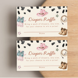 Pequeña niña de vaca de ducha de bebé tarjetas de