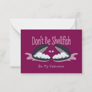 Pequeña No Seas Caracoles Tarjeta del Día de San Valentín 