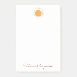 Pequeña nota personalizada post-it