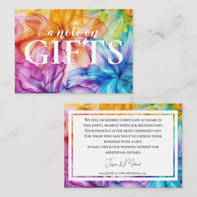 Pequeña nota sobre la tarjeta de regalo Ethereal B (Anverso / Reverso)